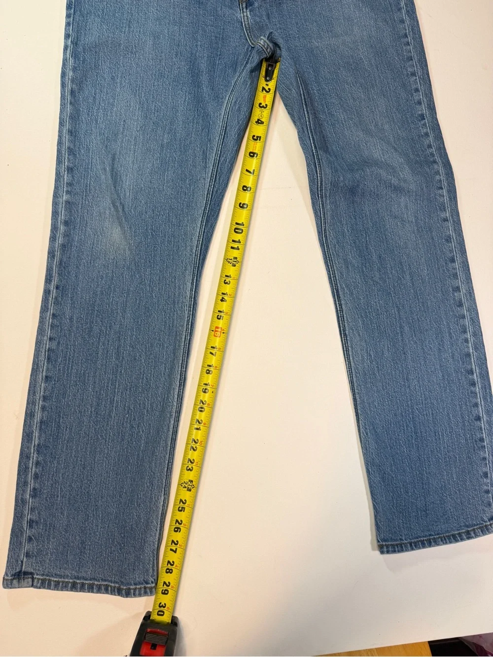 Volcom Men's Slim Straight Jeans in Light Blue Denim